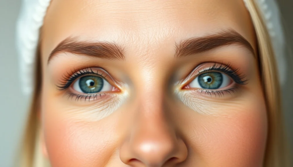 Expert Oberlidstraffung Zürich improving eyelid appearance with precision surgery on a patient.
