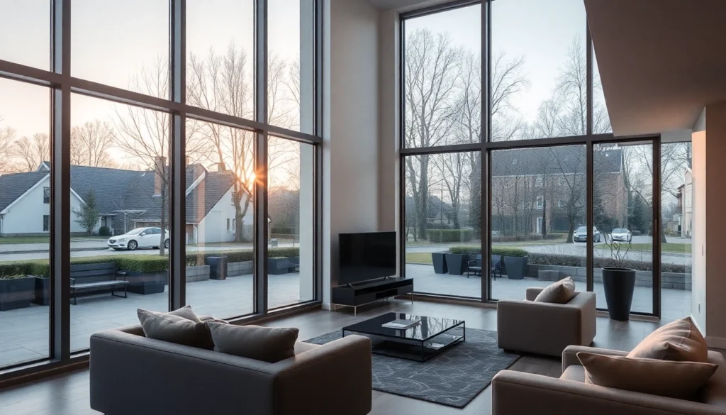 Rolety bydgoszcz in use, showcasing sleek external window coverings enhancing home security and energy efficiency in a modern style setting.