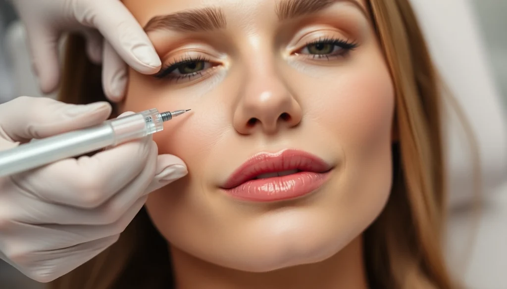 Botox Zürich treatment being administered by a professional in a modern clinic for a youthful appearance.