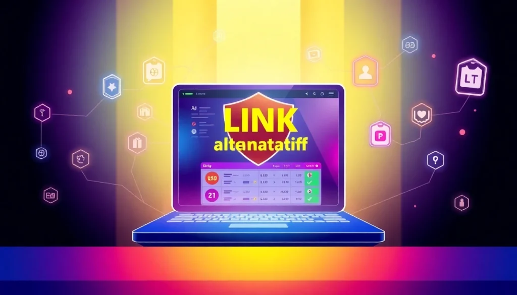Secure access with link alternatif uustoto, user-friendly interface emphasizing safe betting links for trusted online gaming.
