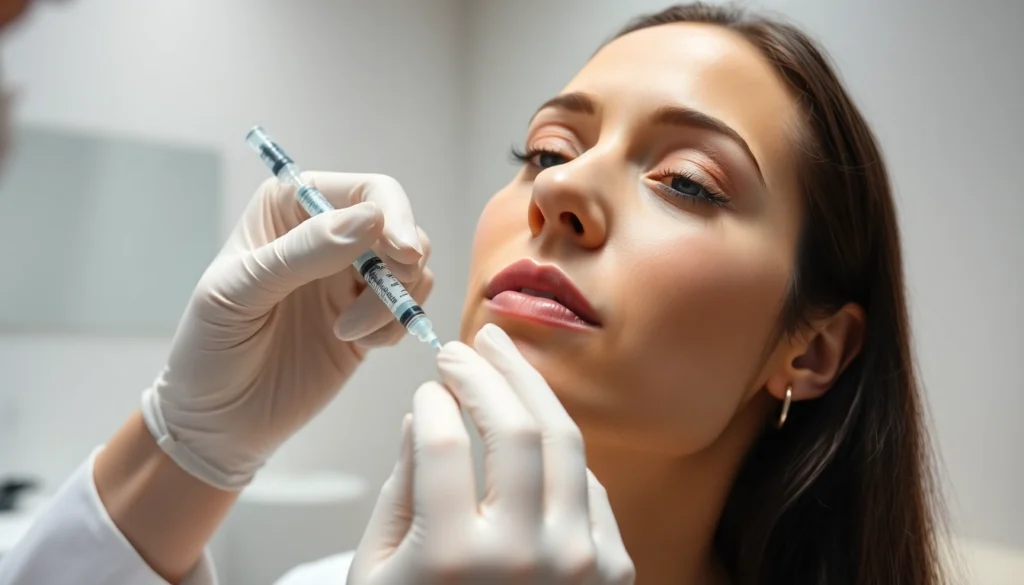 Fettwegspritze Zürich: Experienced specialist performing injection for targeted fat reduction with medical precision.