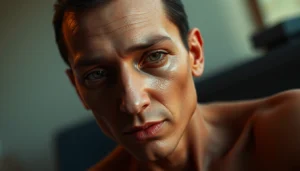 High-quality NSFW AI-generated scene showing realistic human figure in an intimate pose, emphasizing detail and emotional depth for enhanced visual impact.