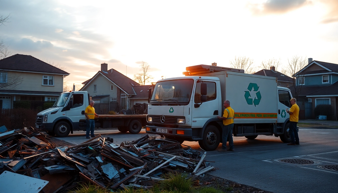 Reliable Schrottabholung services in NRW with mobile team collecting scrap efficiently and