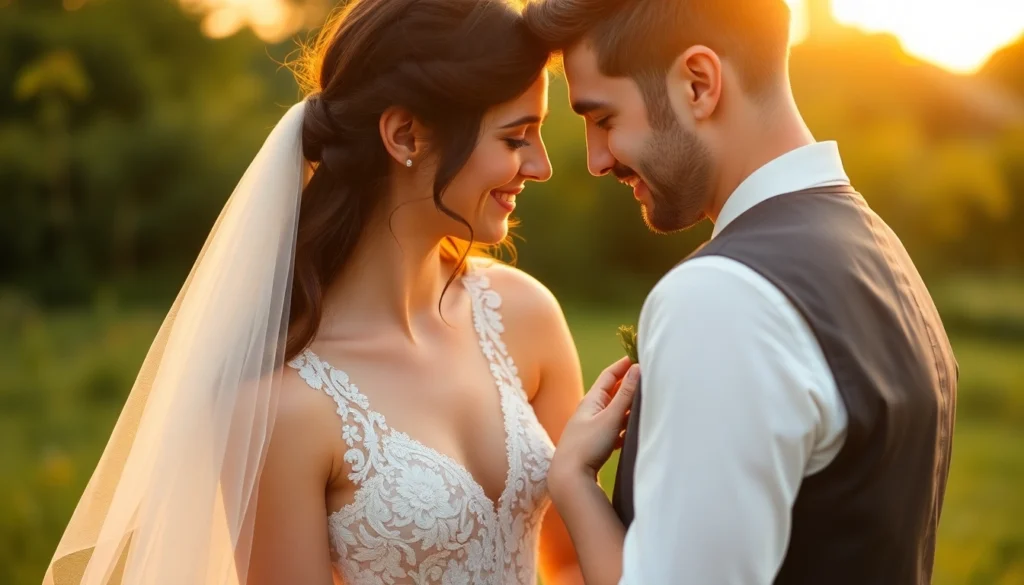 Professional team capturing natural moments in eskuvoi fotozas session outdoors with romantic