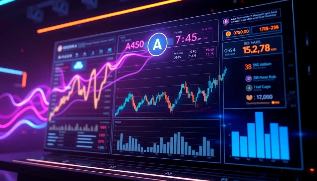 Aicoin digital marketplace with real-time data analytics and financial charts for traders and
