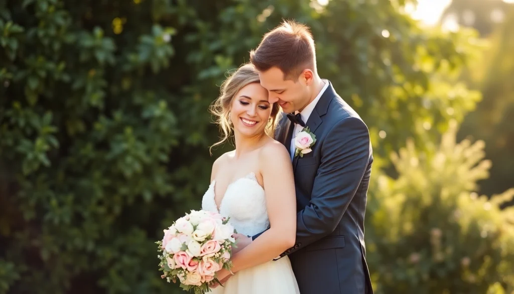 Professional team capturing authentic moments during eskuvoi fotozas at a scenic outdoor